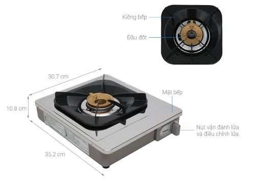 Một vài thương hiệu bếp gas đơn nổi tiếng hiện nay