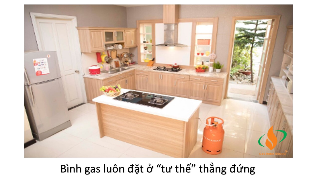 Cách đặt bình gas an toàn